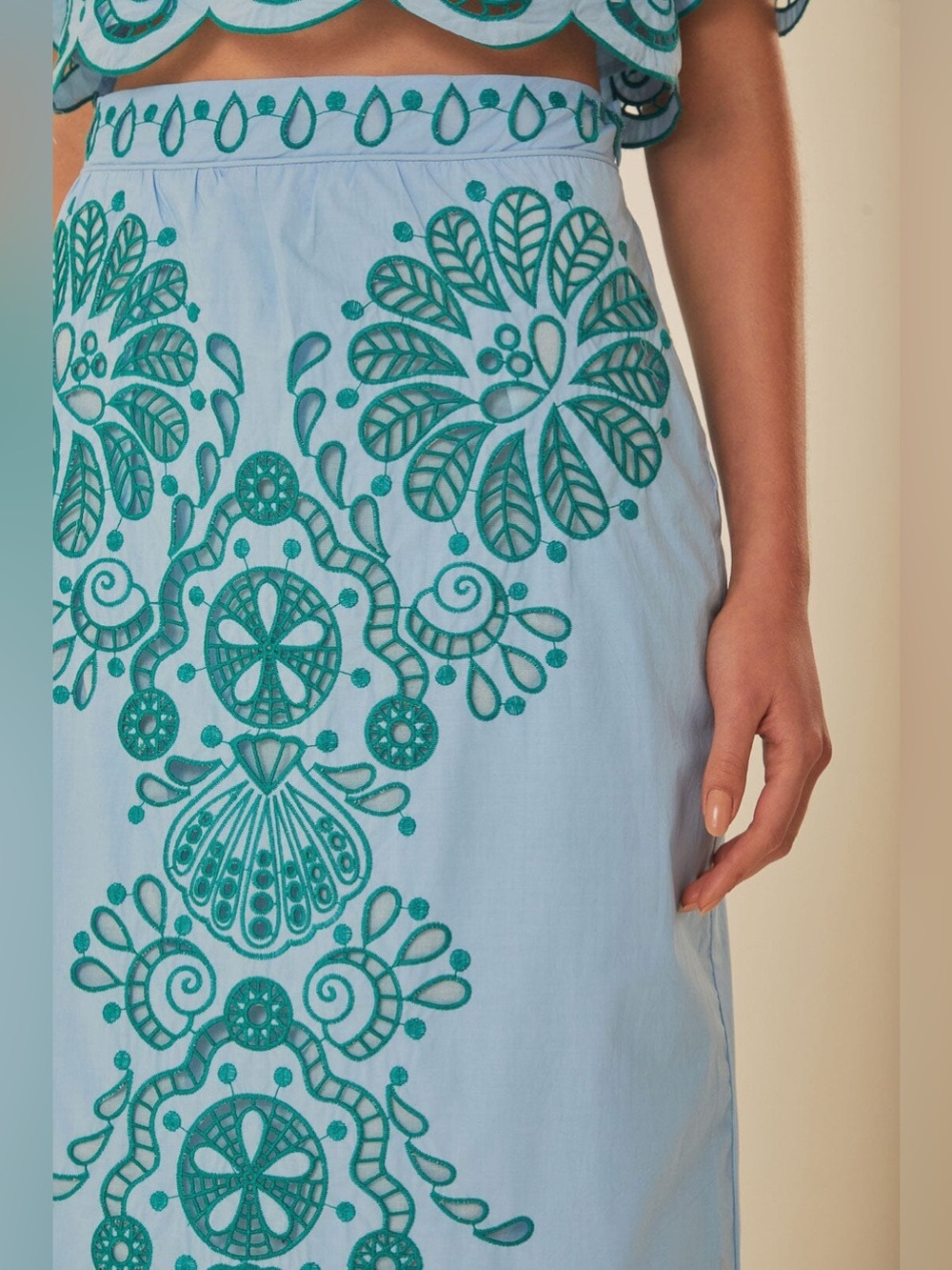 Farm Rio Graphic Richelieu Midi Skirt $364